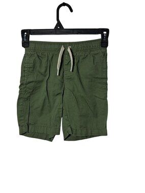 Old Navy Boys Green Pull-On Shorts With Drawstring Waist & Back Pocket Casual Su